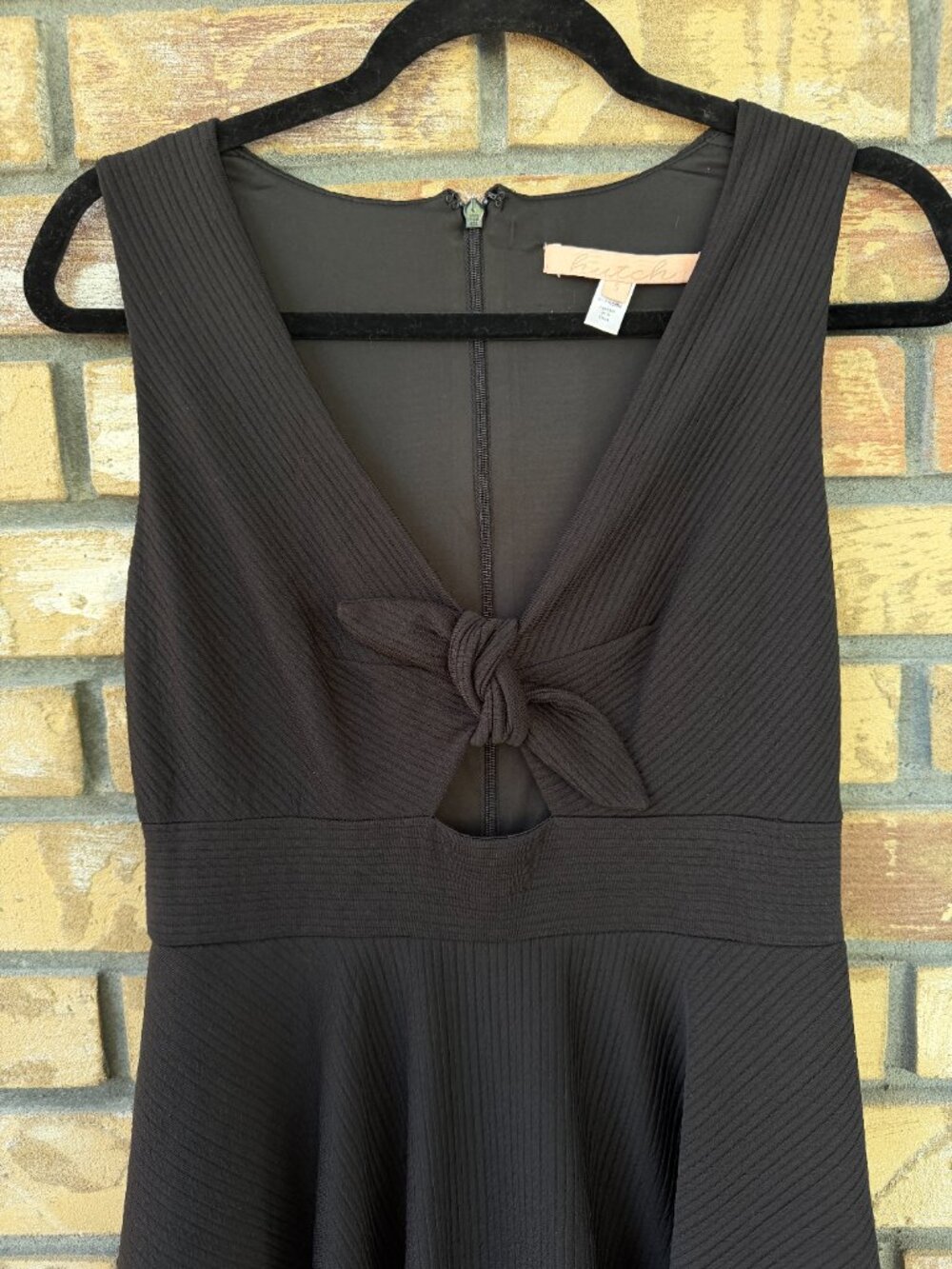 Hutch Anthropologie April Keyhole Fit Flare Midi Dress S Black - Picture 3 of 8